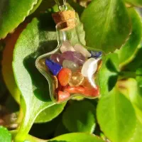 جار شیشه سنگ طبیعی هفت چاکرا|بدلیجات|قم, هفت تیر|دیوار