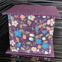 جعبه چوبی باروکش پارچه هنر دست خودم