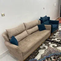 مبل ۷ نفره جمع و جور|مبلمان خانگی و میز عسلی|تاکستان, |دیوار