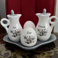 سرویس پنج تیکه آبلیمو و آبغوره با نمکدان