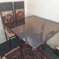 میزنهارخوری فرفورژه با۲صندلی|میز و صندلی غذاخوری|مشهد, طرق|دیوار