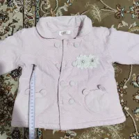 شلوار پیش بندی ضخیم با کاپشنش دخترانه صورتی کمرنگ