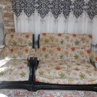 مبل ۷نفره دسته چوبی هفت نفره