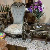 مبل استیل ۷نفره ب همراه ناهار خوری ۸نفره چوب راش