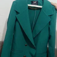 کت وشلوار ست فیروزه ای