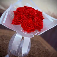 گل رز از جنس روبان|گل مصنوعی|اردبیل, |دیوار