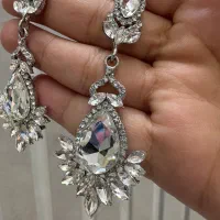 گوشواره کریستال سوارسکی رنگ ثابت|بدلیجات|مشهد, الهیه|دیوار