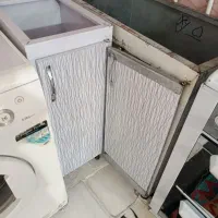 کابینت فلزی همراه با هود|آب‌چکان و نظم‌دهنده ظروف|سبزوار, زینبیه|دیوار