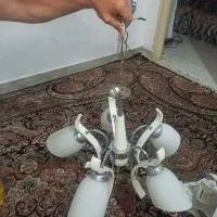 تمام پنج عدد لوستر با قیمتی فوق العاده سالم و بشرط|لوستر و چراغ آویز|ورامین, ورامین|دیوار