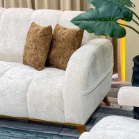 مبل چستر لوبیایی راحتی ۷ نفره پارچه پورشه|مبلمان خانگی و میز عسلی|قزوین, |دیوار