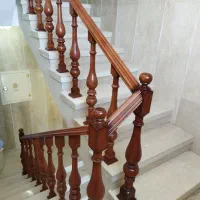 اجرای پله و نرده چوبی|خدمات پیشه و مهارت|خمین, |دیوار