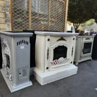 بخاری ( مدل طاووس طلایی ) رویه فلزی سیاه