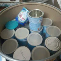 قوطی شیر خشک|ظروف نگهدارنده، پلاستیکی، یک‌بارمصرف|قم, حنیف نژاد|دیوار