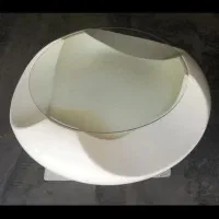 میز گرد فایبرگلاس قدیمی کلکسیونی