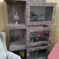 بوفه (گنجه) mdf و زیبا سه طبقه|بوفه، ویترین، کنسول|مشهد, ایثارگران|دیوار