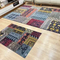 فرش ماشینی دست بافت گونه کویر یزد