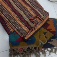 گلیم پشمی دست بافت|گلیم، جاجیم، گبه|قزوین, |دیوار