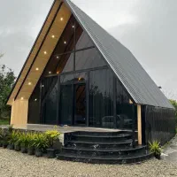 کلبه نوساز با جکوزی داغ ویو طبیعت و جنگل رضا