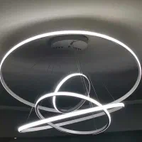 لوستر آویز 4 حالته نوری شیک با کنترل