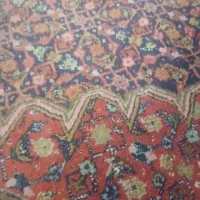 فرش ۶ متری گل ابریشم قدیمی