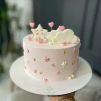 کیک کافی شاپ و خامه ای