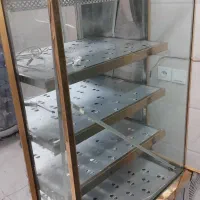 یخچال فریزر طلایی استیل چرخ گوشت نو