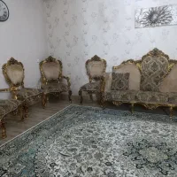 فروش مبل مدل سلطنتی چوب راش 9 نفره سالم