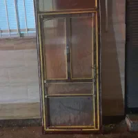 در آلومینیومی همراه چهار چوب + پنجره آلومینیوم