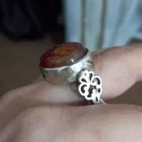انگشتر عقیق با رکاب بسیار زیبا