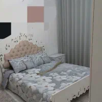 پرده حریر طوسی روشن