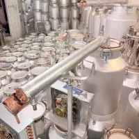 دیگ گلابگیر عرقگیر اگزوزدار۳ونیم متراستیل۱۸تاخروجی