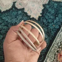 5 تا النگو 3عدد رنگ طلایی 2 عدد رنگ نقره ای
