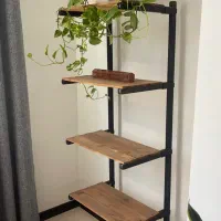 استند طبقاتی چوب و فلز