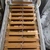 دوگیره شلواری طرح چوب کار لباس اپلدار مجلس چوبکار