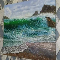 دو عدد تابلو نقاشی رنگ روغن|تابلو، نقاشی، عکس|تهران, امیریه|دیوار