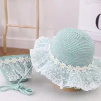 ست کلاه وکیف تابستونی حصیری
