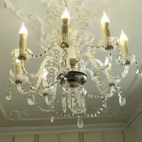 لوستر کریستال خیلی تمیز