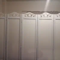 پارتیشن چهار لنگه هر لنگه ۱۸۰ در ۴۵ سانت چوبی سفید