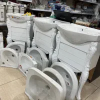 توالت فرنگی،کاسه توالت،روشویی کابینتی،اینه باکس و.|لوازم سرویس بهداشتی|بجنورد, |دیوار