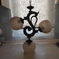 لوستر چوبی سه شاخه