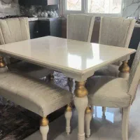 مبلمان به همراه غذا خوری و یک عدد کنسول سه درب|مبلمان خانگی و میز عسلی|شازند, |دیوار