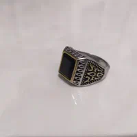 2عدد انگشتر استیل مردانه
