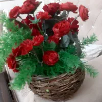 گل مصنوعی با سبد