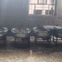 دیگ ۱۳عدد ۳۵ کیلو  طشت مرغی ۱۰ شغله ۸عد