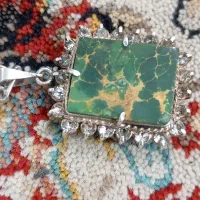 پلاک فیروزه نقره