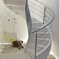 پله دوبلکسی نرده استیل حفاظ استیل