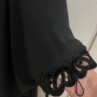 چادرعربی مجلسی کارشده با مخمل وجواهردوزی