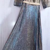 لباس مجلسی بلند لمه هفت رنگ سبک جدید و شیک