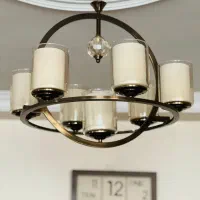 دو عدد لوستر برنز