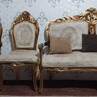 یه دست مبل ۹نفره ویه دست مبل ۷نفره نیم دایره|مبلمان خانگی و میز عسلی|سنندج, |دیوار